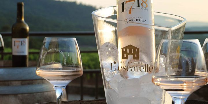 Vin rosé du Var du château de l’Escarelle…